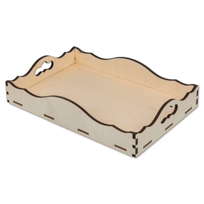 Заготовка 20 х 30 х 5,8см для декорирования "Поднос", фанера, Mr. Carving/ВД-238