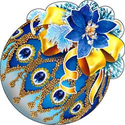 Украшение на скотче "Шар", 113-51-ф (10) Украшение на скотче "Шар", 113-51-ф (10)