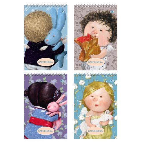 Блокнот А6 гребень 60л. "Gapchinska" выборочный лак (ассорти)