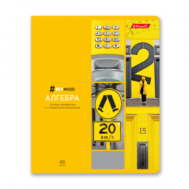 Тетрадь A5+ 48л, клетка, скоба, "Алгебра", Светоч (10)