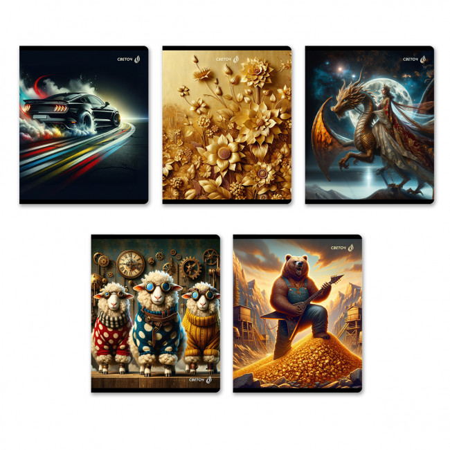 Тетрадь 96 клетка "Микс-В своей стихии" скрепка, Светоч/Т91_01118 (5)