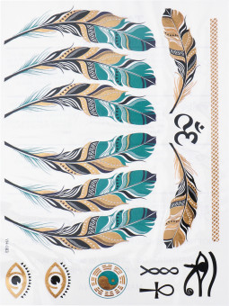 Татуировка-наклейка 14,8 х21см, Рыжий Кот/ТА-3344 (8)