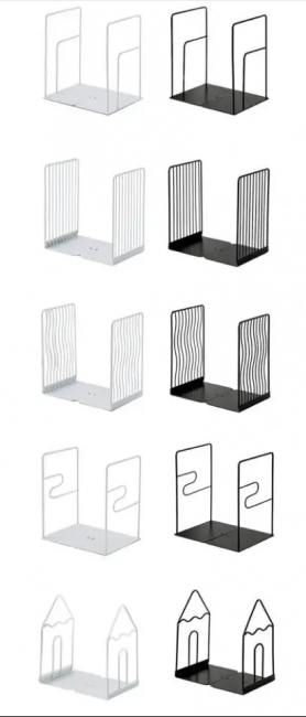 Подставка  для книг, металическая, белая/ MQ7701-7702-7703-7704-7705