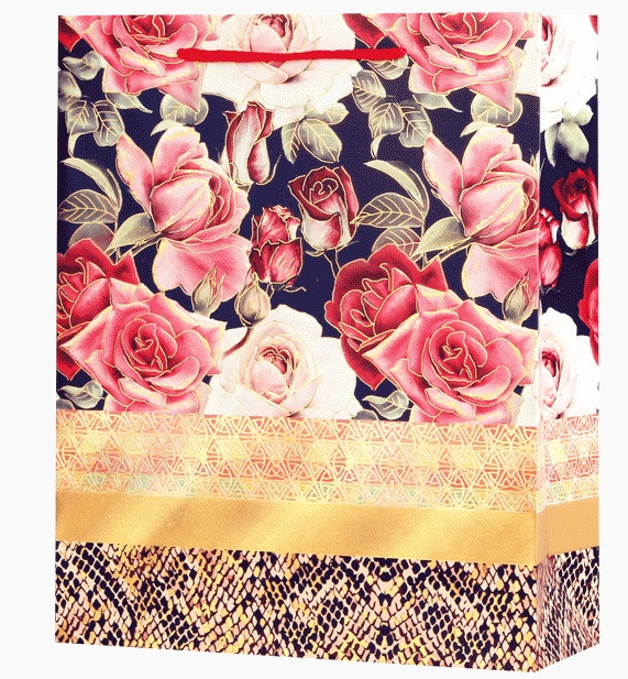 Пакет подарочный бумажный 18x23x8см "Glam shining" 4 дизайна, deVENTE, 9041118 (12)