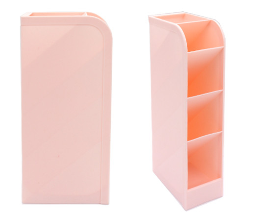 Подставка для канцелярских мелочей HJ-2 "Розовая" пластик, 5 отделений, 20*9*4.5см (1/100)