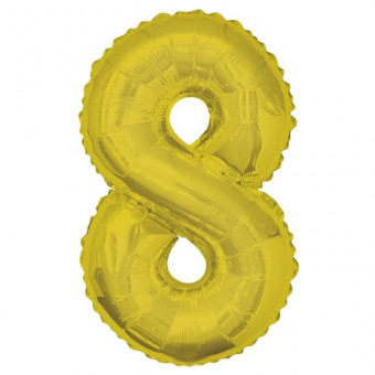 Шар ЦИФРА 8 40" золото /Gold /102 см/К