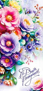 Конверт для денег "С Днем Рождения!", 90-1831 (10) Конверт для денег "С Днем Рождения!", 90-1831 (10)