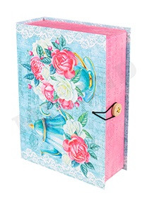 Коробка-книга "Цветы" (135х200х60) КК-4828