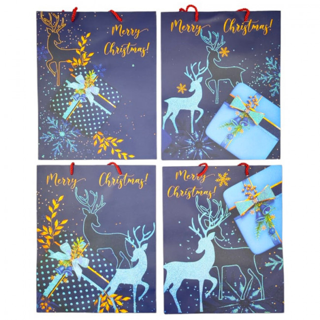 Пакет 26*32*10см "Новогодний", MAYLOTT/354B (12)