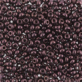 Бисер "ASMAR" размер №12, вес: 450 г, коричневый перламутровый