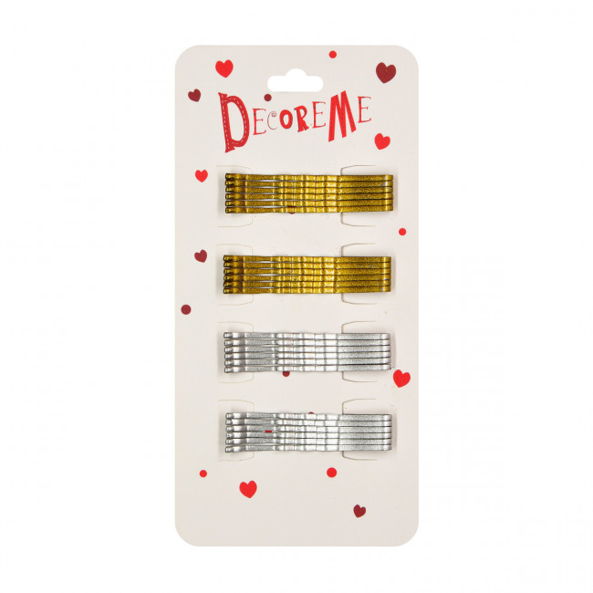 Набор невидимок 4,8см для волос, 24шт, BV/2-718/24 (12)