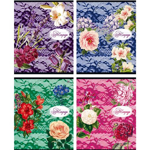 Тетрадь ученическая 48 л. в клетку "Dolce vita" (ассорти) выборочный лак Тетрадь ученическая 48 л. в клетку "Dolce vita" (ассорти) выборочный лак