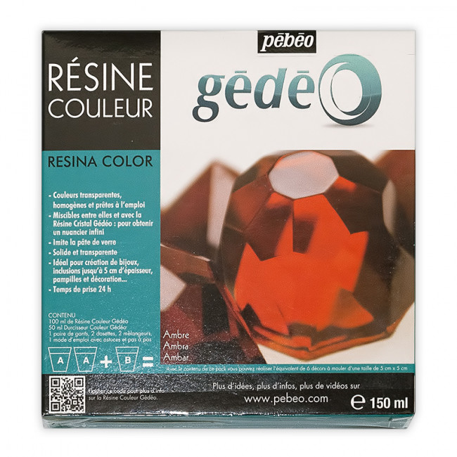 Эпоксидная смола 150мл цветная Gedeo янтарь PEBEO/ 766154 Эпоксидная смола 150мл цветная Gedeo янтарь PEBEO/ 766154