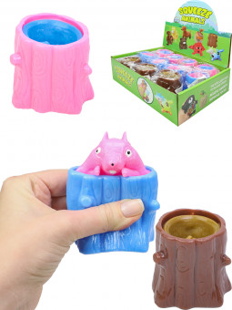 Антистресс-мялка "Белка" 6,5х7cм, Рыжий Кот/ИК-0279 (12)