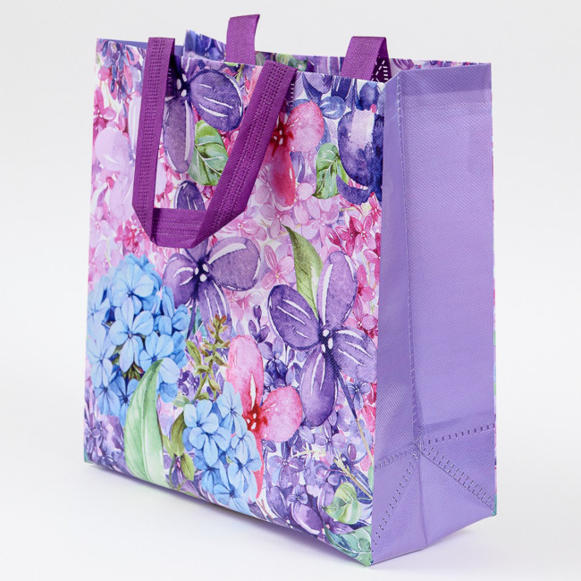 Пакет 29*27*12см "Цветы" пластиковый, MAYLOTT/4004 (12)