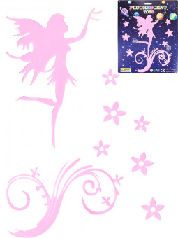 Набор наклеек 29х24 см "Фея" флюоресцентных, 8 шт, Рыжий Кот/1900388