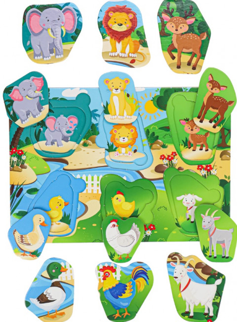 Рамка-вкладыш трехслойная "Папа, мама и малыш" П-9403