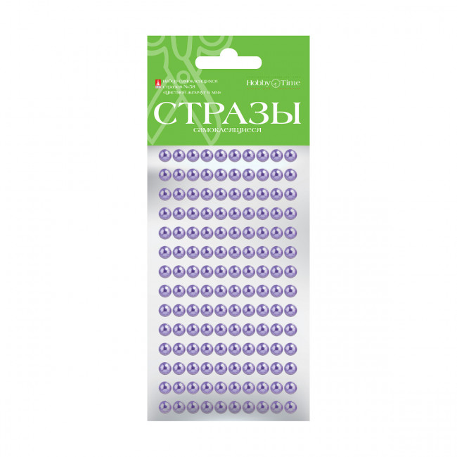 Самоклеящиеся стразы d 6мм "Цветной жемчуг", №58, BV/2-118/06