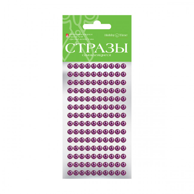 Самоклеящиеся стразы d 6мм "Цветной жемчуг", №58, BV/2-118/06