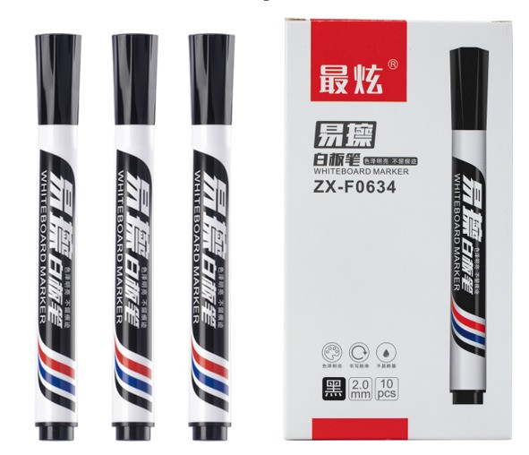 Маркер для доски круглый, 2мм, черныйZUIXUA/ZXF0634 (10)