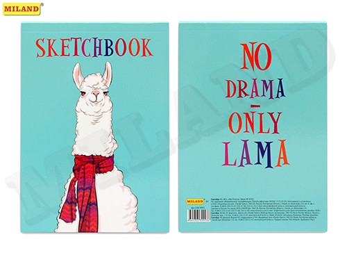 Скетчбук No Drama А5, 48л, КБС С48-9993
