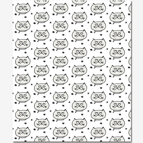 Тетрадь 48 клетка "Кото-микс" скрепка, Полином (40)