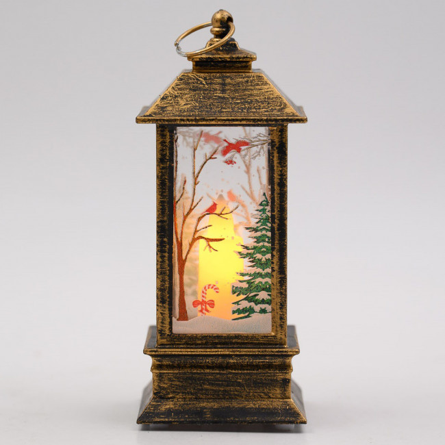 Фонарь 5*9,5см новогодний с подсветкой, MAYLOTT/2165 (12)