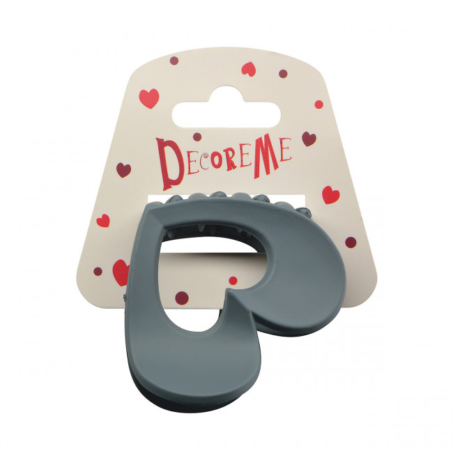 Заколка краб 6,5см, 6 видов, BV/2-718/51 (12)