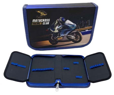 Пенал 1 отд. CE-254A "Мотокросс" с 2-мя створками, текстиль 21*14*4см (1/1/100) Пенал 1 отд. CE-254A "Мотокросс" с 2-мя створками, текстиль 21*14*4см (1/1/100)
