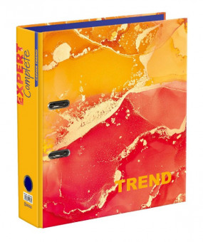 Регистратор А4 75мм арочный механизм, оранжевый "Marbling", Trend Expert Complete/EC751703 (10)