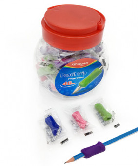 Держатель анатомический для пишущих предметов  мягкий 48шт  в банке, Intelligent /KR971540 (48/192/768)