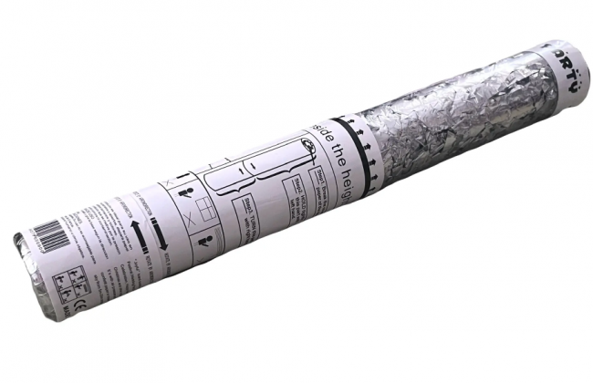 Хлопушка "Party Popper" с серебряной фольгой, 37,5 см, Магистр/MAG-хл105229