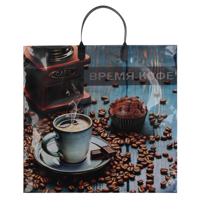 Пакет ПНД (37*34) 80 мкм "Веранда" с пластиковой ручкой (10/100)