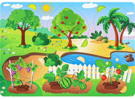 Рамка-вкладыш трехслойная "Фрукты и ягоды" П-9404 Рамка-вкладыш трехслойная "Фрукты и ягоды" П-9404