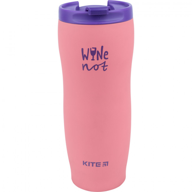 Термокружка 410 мл, Wine not, KITE Термокружка 410 мл, Wine not, KITE