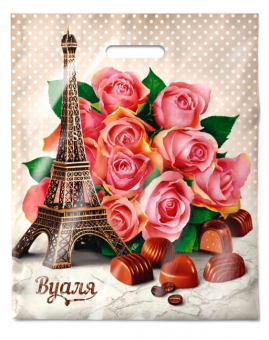 Пакет 38х47 ПВД "Вуаля" с вырубной ручкой (50/500)