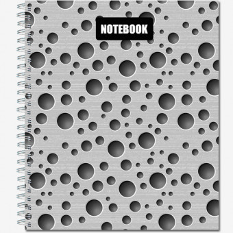 Тетрадь общ. 96л. "Перфорация", обложка - мелов.картон + выборочное УФ-лакирование, металлич (20)