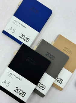 Ежедневник датированный 2026г А5 168л, линия, цвет ассорти, Dicai/2026-W25-3