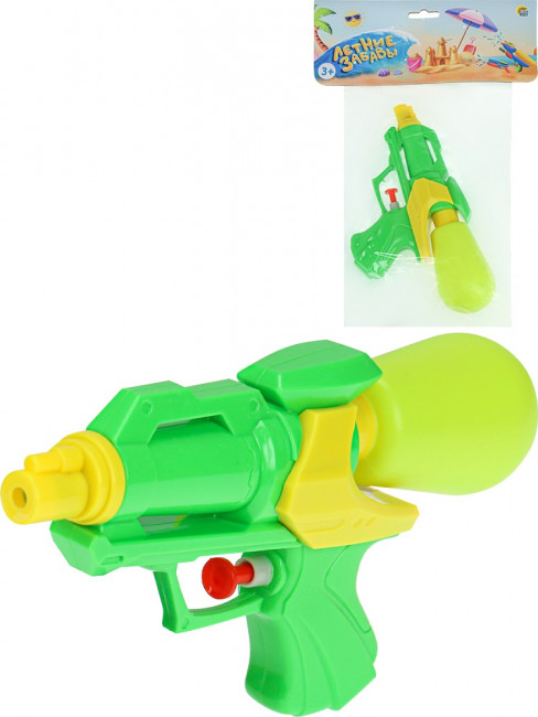 Водный пистолет 180 мл, дальность стрельбы 6 м, Рыжий Кот/ИК-0443 Водный пистолет 180 мл, дальность стрельбы 6 м, Рыжий Кот/ИК-0443