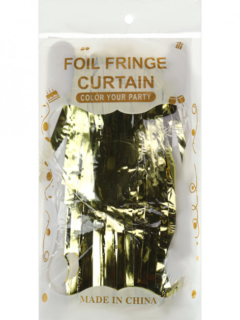 Дождик 1*2 м "Вечеринка" золотистый MILAND/ДЖ-9346