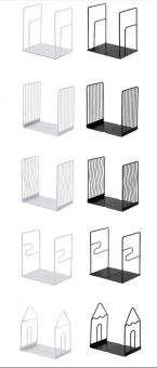 Подставка  для книг, металическая, черная/ MQ7701-7702-7703-7704-7705