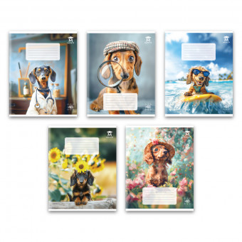 Тетрадь 48 клетка Магистр "Модные собачки", белизна 100% (5 дизайнов ассорти) (10/60) Тетрадь 48 клетка Магистр "Модные собачки", белизна 100% (5 дизайнов ассорти) (10/60)