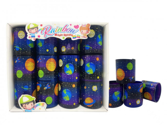 Пружинка-радуга "Космос" (6,5х6,5 см) (в шоубоксе) ( Арт. И-9648) кратно 12