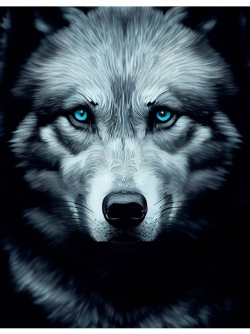 Пакет подароч. 26,4x32,7x8см "Волк" с глянц. лам. (L), MILAND/ПКП-4282 (12)