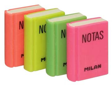 Ластик Milan 2036 в форме книжки, цв. в ассорт 39*29*9 мм (36/900)