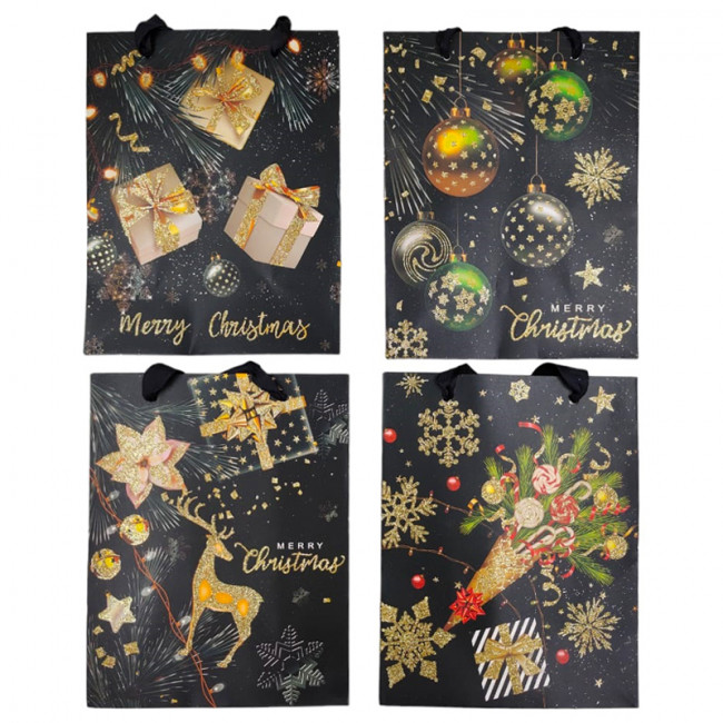 Пакет 26*32*10см "Новый Год", MAYLOTT/8811B (12)