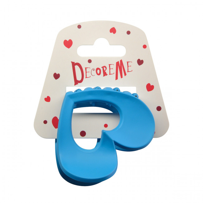 Заколка краб 6,5см, 8 видов, BV/2-718/52 (12)