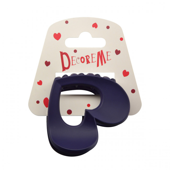 Заколка краб 6,5см, 8 видов, BV/2-718/52 (12)