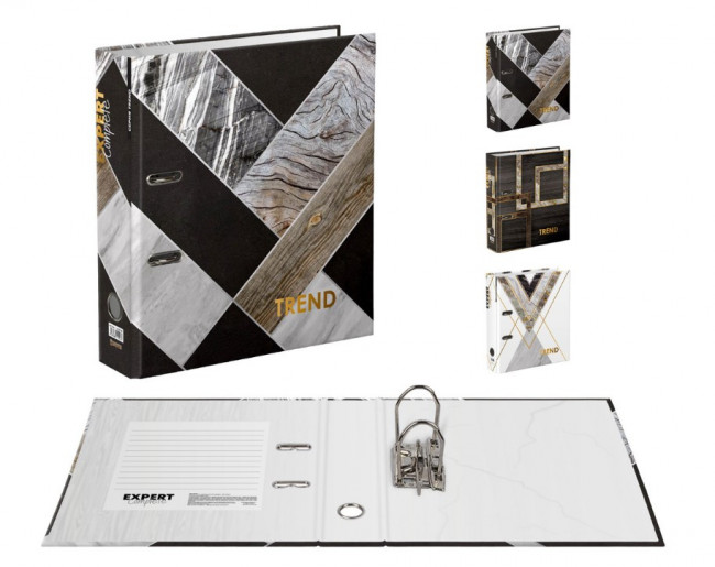 Регистратор А4 75мм арочный механизм, гранит "Wood&Stone", Trend Expert Complete/EC752702 (10) Регистратор А4 75мм арочный механизм, гранит "Wood&Stone", Trend Expert Complete/EC752702 (10)