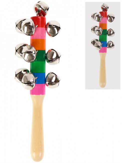 Деревянная игрушка "Бубенцы" 18 см, Рыжий Кот/И-2530